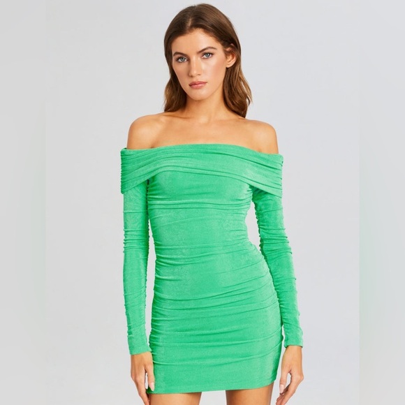 NWT Ser.o.ya Windsor Dress - green Pistachio - size XS - revolve - Picture 3 of 12